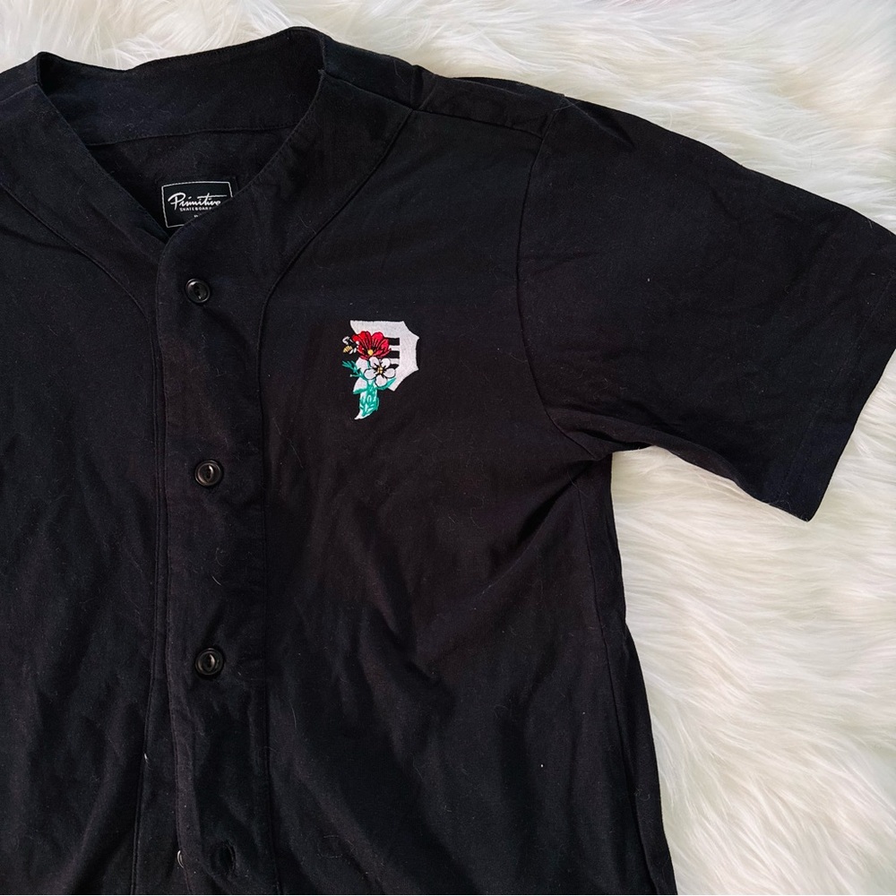 Men’s Primitive baseball jersey button down short sleeve shirt